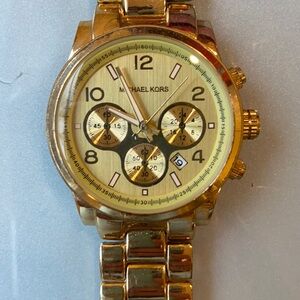 Michael Kors Runway MK5055 Womens Stainless Steel Analog Dial Quartz Watch JK366